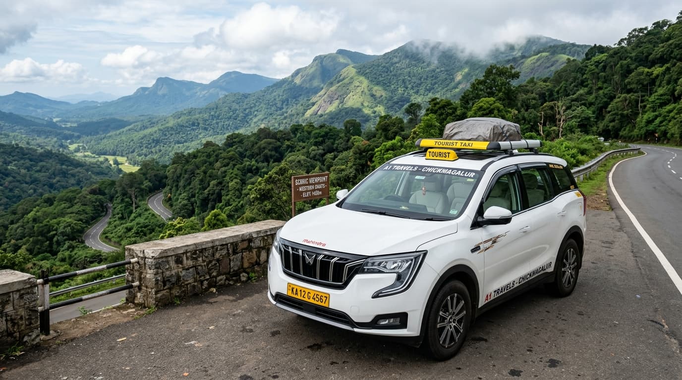 Scenic South India road trip tour package with SR Cabs